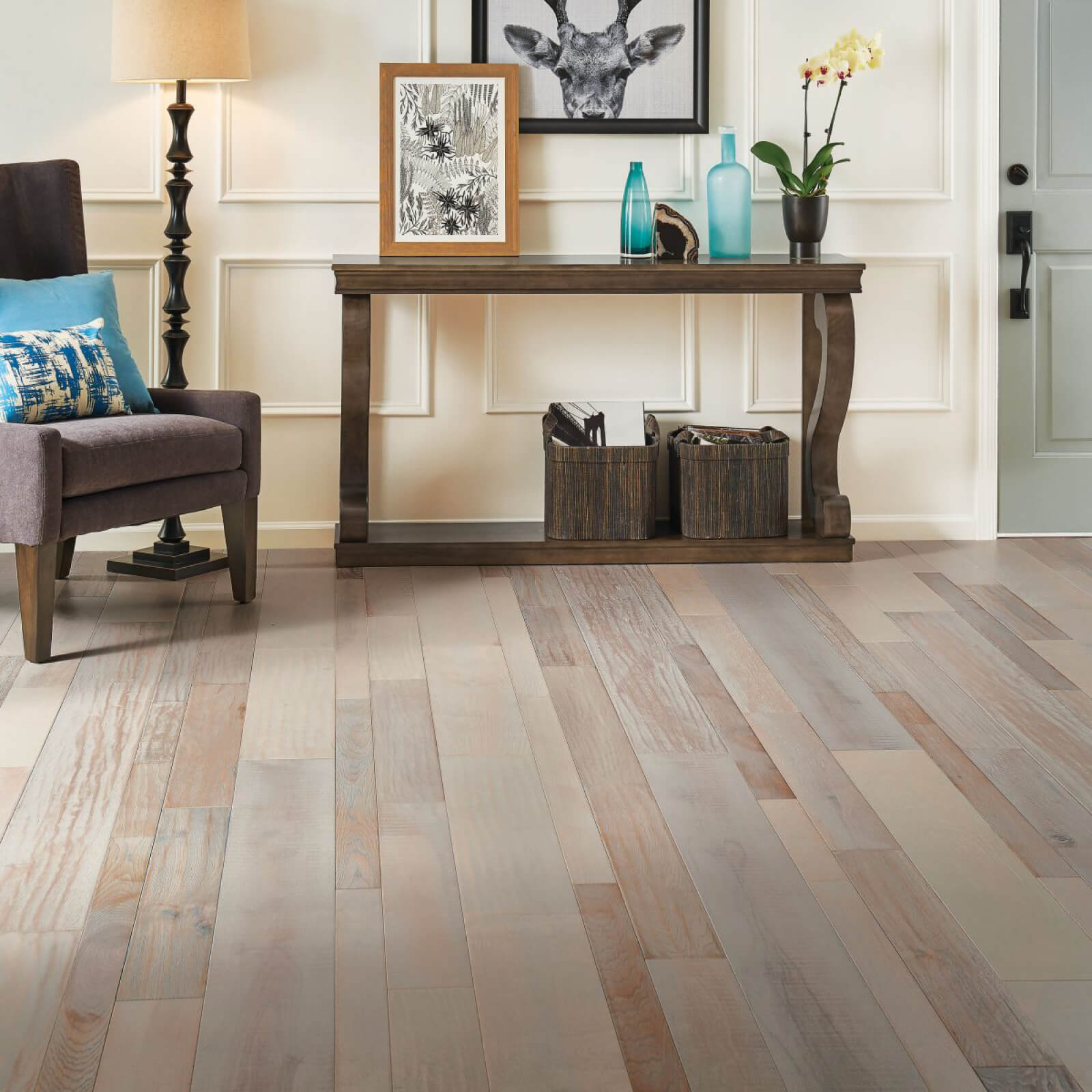 mixed species engineered hardwood flooring in home | Endwell Rug & Floor | Endicott and Oneonta, NY