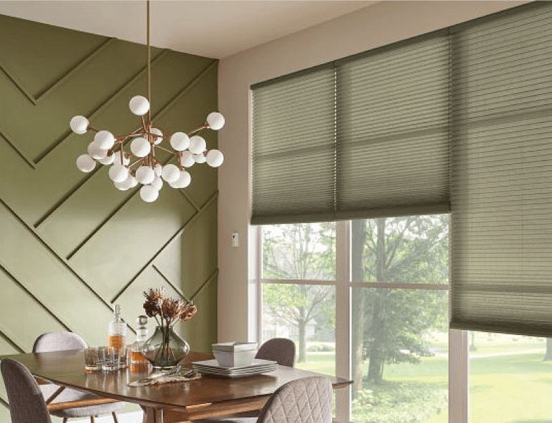 window treatments in dining room | Endwell Rug & Floor | Endicott and Oneonta, NY
